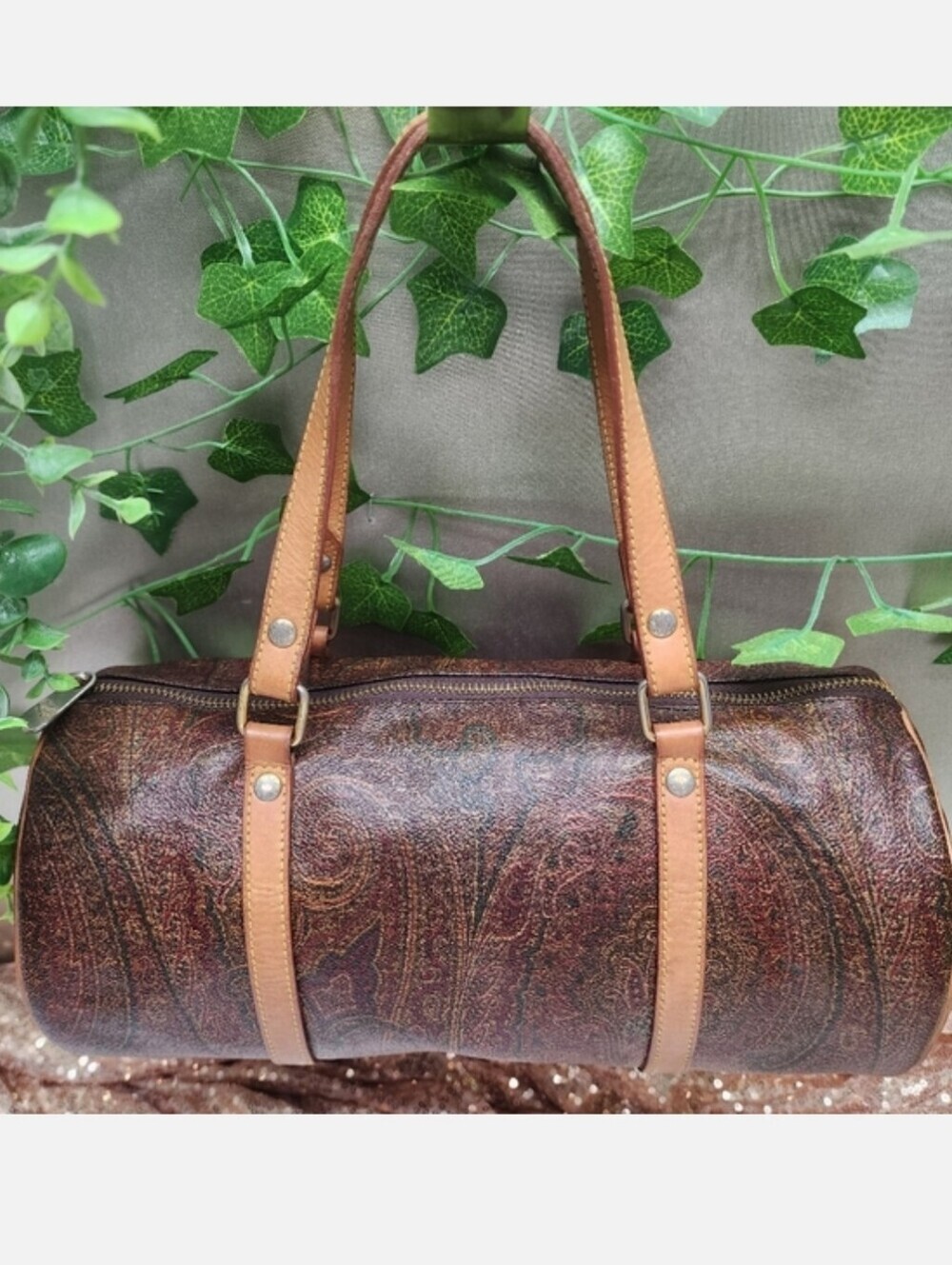 Authentic Etro Paisley Barrel Bag Excellent Condition